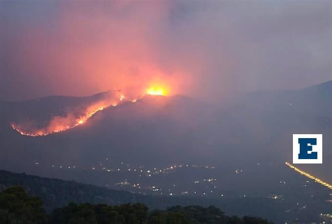 Πυρκαγιά στον Κιθαιρώνα