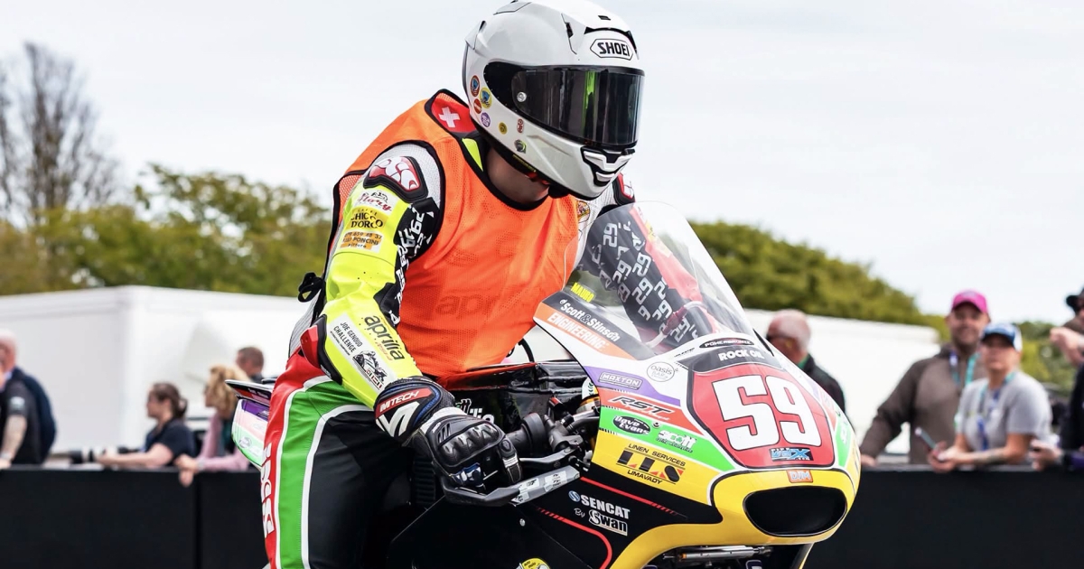 Σκηνή από τον αγώνα Manx Grand Prix