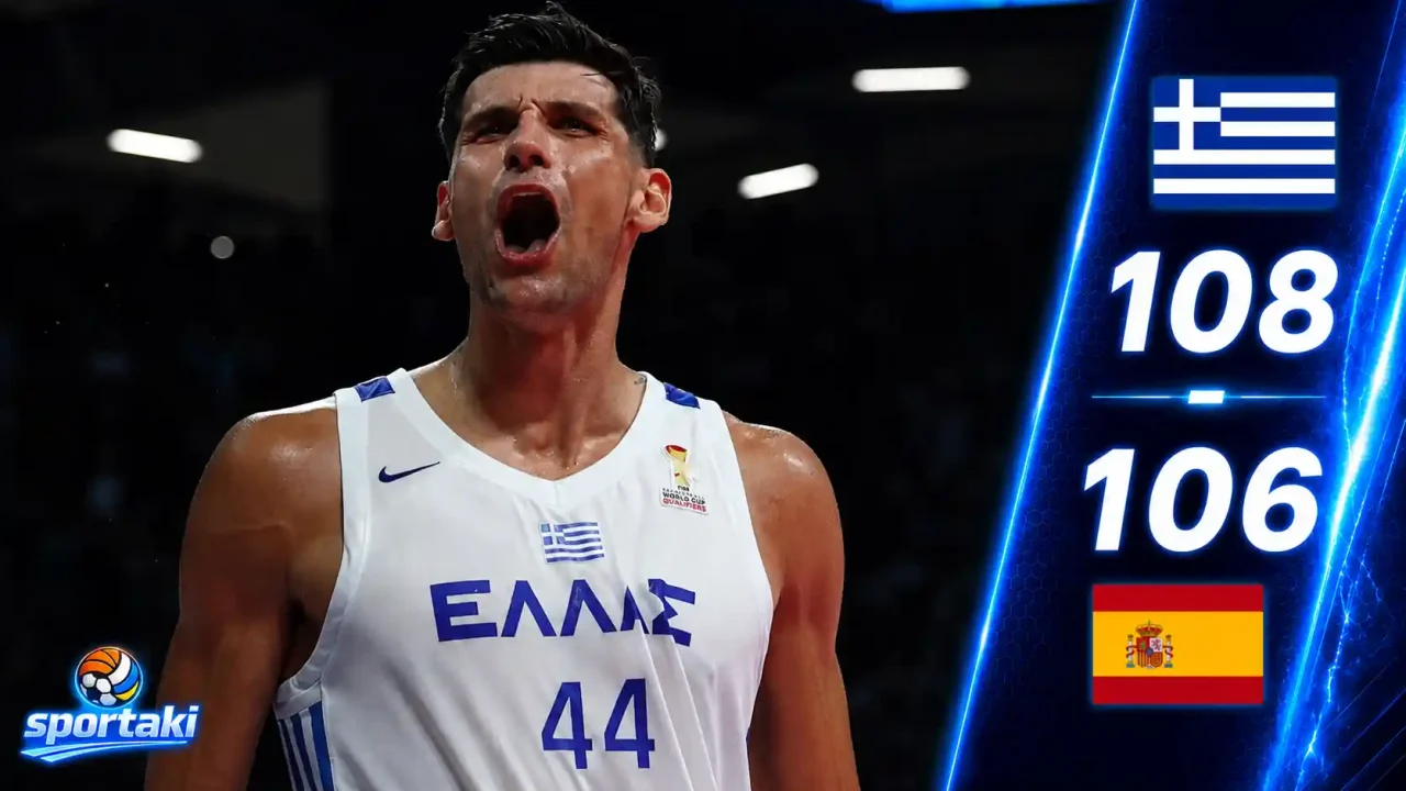 Ελλάδα – Ισπανία 108-106: ΑΘΑΝΑΤΗ! Ο Χουάντσο την έστειλε στην παράταση, αλλά η Εθνική αρνήθηκε να χάσει