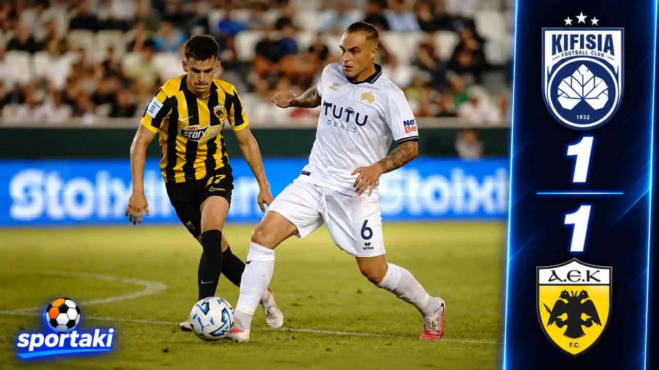 Κηφισιά – ΑΕΚ 1-1: Της πήρε τη νίκη στο 90+7' ο Μπένι – «Πλήρωσε» το ότι δεν καθάρισε το ματς
