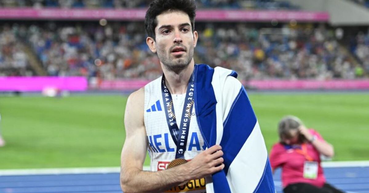 Ο Μίλτος Τεντόγλου σε άλμα