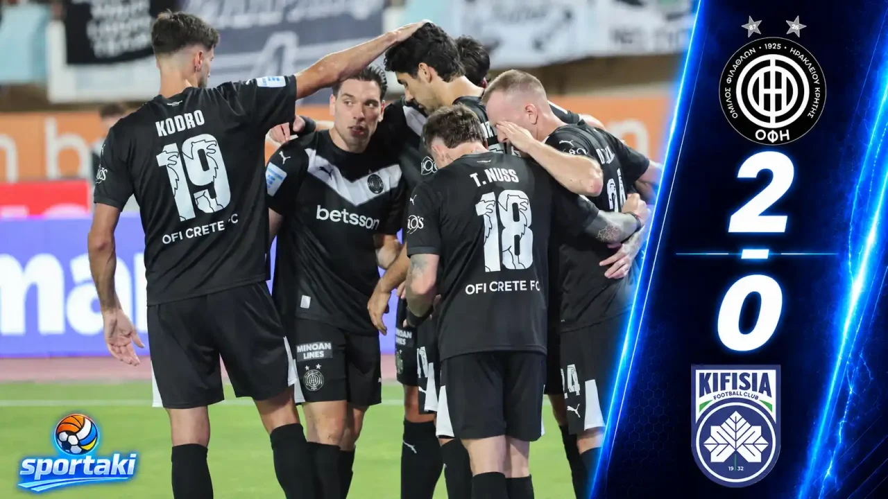 ΟΦΗ – Κηφισιά 2-0: Έσπασε την «κατάρα» με Ανδρούτσο και Μπουχαλάκη – Δύο δοκάρια ο Πόμπο