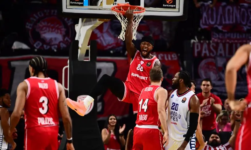 Ολυμπιακός – Αναντολού Εφές 89-66 στη EuroLeague