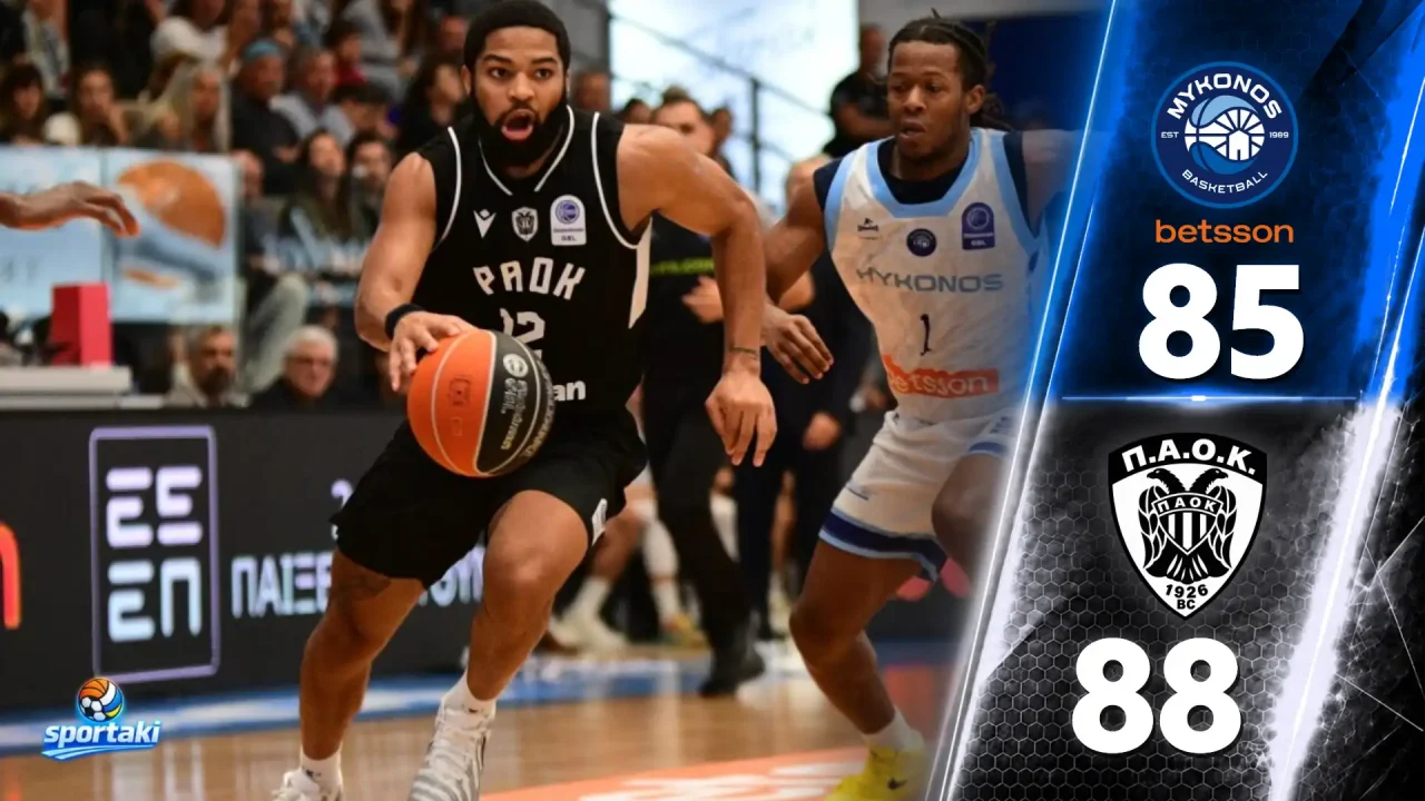 Μύκονος – ΠΑΟΚ 85-88: Ο Όσμαν έκρινε το θρίλερ, ο ΠΑΟΚ όμως κέρδισε και το μάθημα